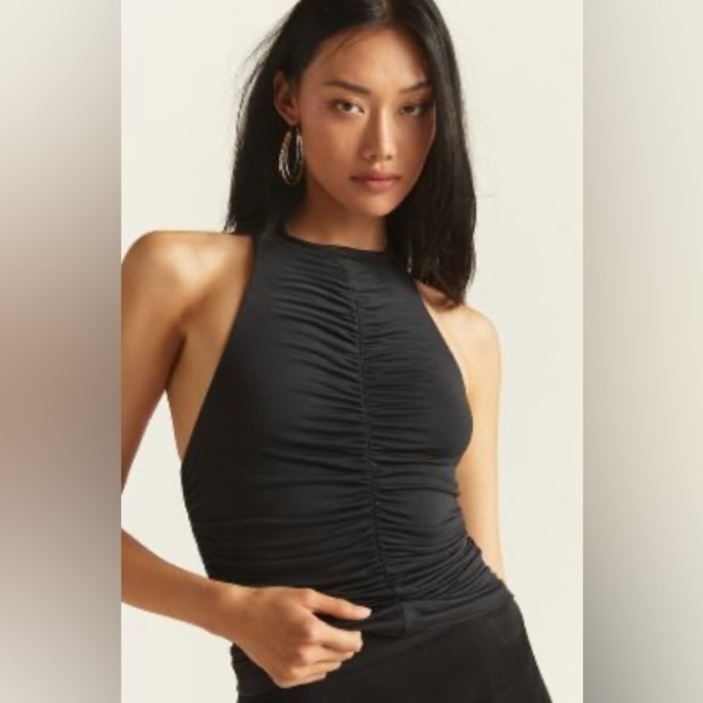 Anthropologie Pilcro Ruched Reversible Tank